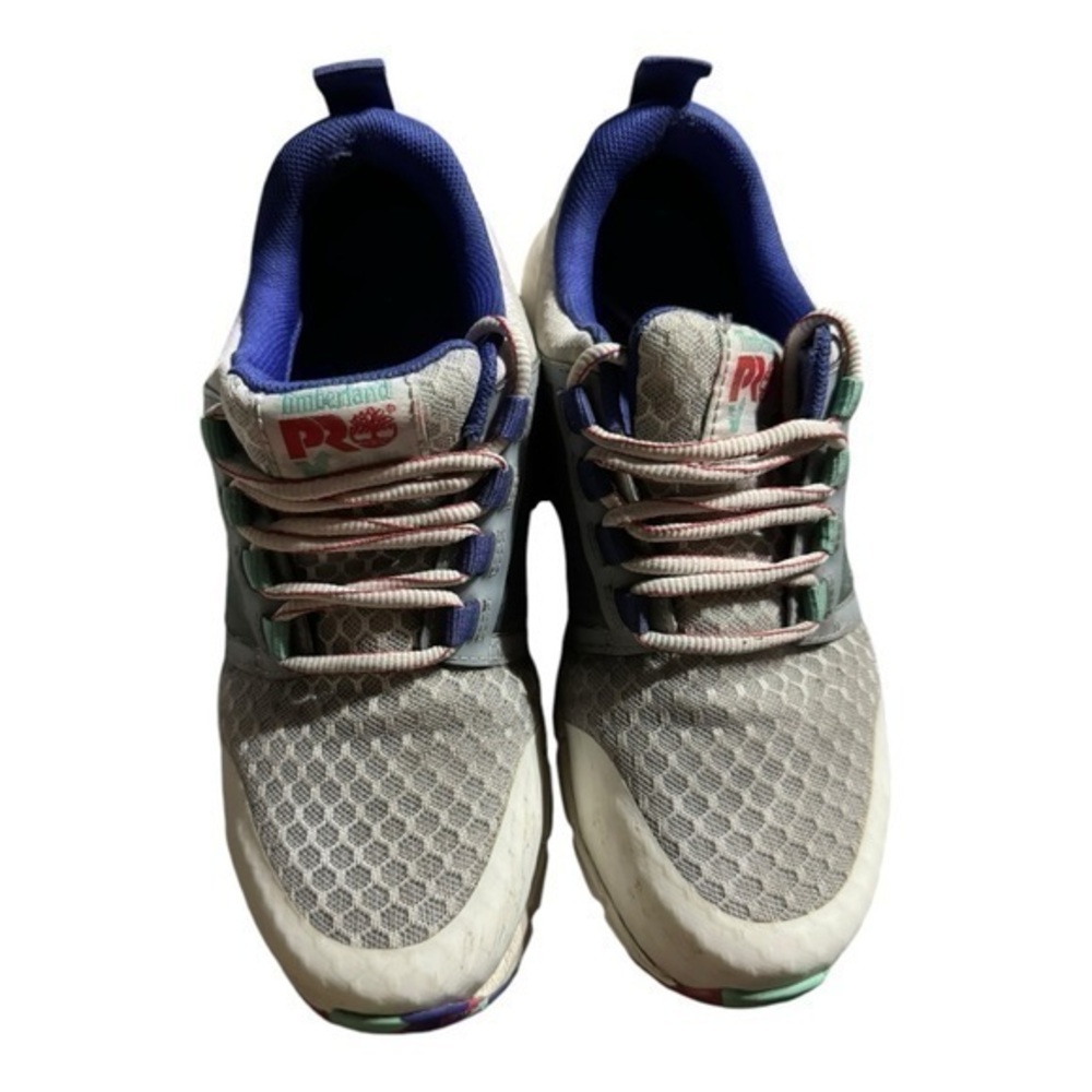 Timberland Pro Radius CT Comp Toe Work Sneaker Women's‎ Size 7.5W Grey/Multi